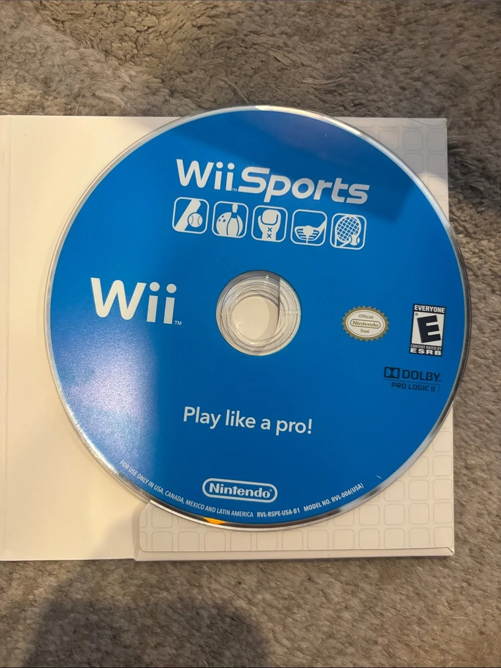 Nintendo Wii Sports (White, Blue Accents)